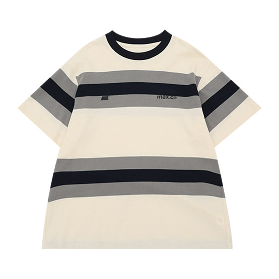 Boys Short-sleeved T-shirt 2025 Summer New Homemade Korean Style Medium Large Children Striped Top Trendy and Cool Children's Half-sleeved Thin
Boys Short-sleeved T-shirt 2025 Summer New Homemade Korean Style Medium Large Children Striped Top Trendy and Cool Children's Half-sleeved Thin