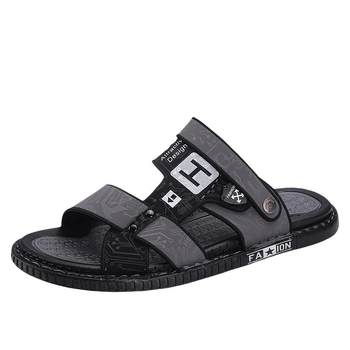 Pull back sandals men's summer outer wear non-slip wading driving slippers casual beach sandals summer rubber