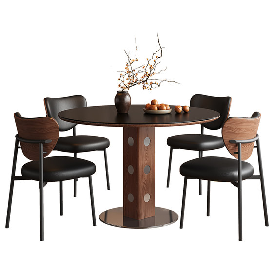 Fashati medieval stone slab small round table balcony small tea table Bunhaus retro solid wood dining table chair combination
Fashati medieval stone slab small round table balcony small tea table Bunhaus retro solid wood dining table chair combination