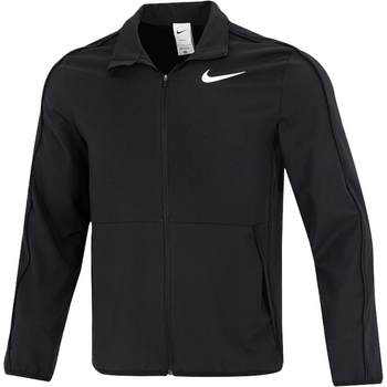 Nike Official Fitness Jacket 2024 Summer New Stand Collar Running Sportswear Black Jacket FB7500