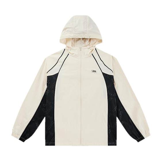 Jordan single-layer windbreaker for girls 2025 autumn new style shopping mall same Rudolph water-repellent hooded charge jacket Jordan single-layer windbreaker for girls 2025 autumn new style shopping mall same Rudolph water-repellent hooded charge jacket