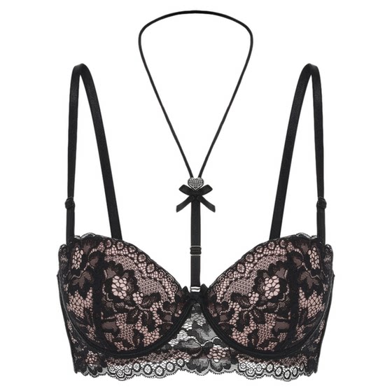 LA breasts are tempted* Pure and tempted sexy neck halter lace beautiful back bra set for women
LA breasts are tempted* Pure and tempted sexy neck halter lace beautiful back bra set for women