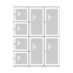 Simple wardrobe for home bedroom rental plastic foldable storage dust-proof wardrobe strong and durable small apartment