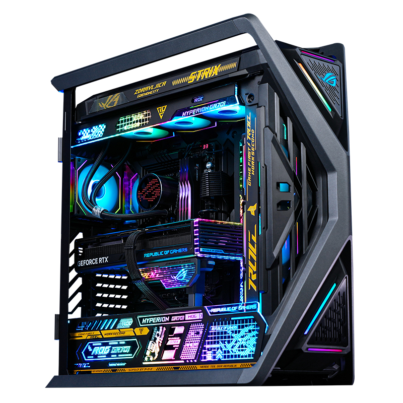 i9 14900K/4080/4090ROG全家桶华硕玩家国度钛钽360水冷电脑主机