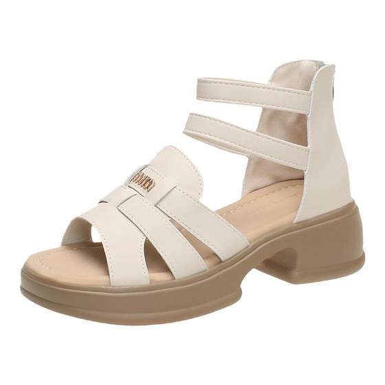 Roman sandals for women's thick sole 2025 summer new versatile fashion temperament casual beach hollow high top sandals
Roman sandals for women's thick sole 2025 summer new versatile fashion temperament casual beach hollow high top sandals