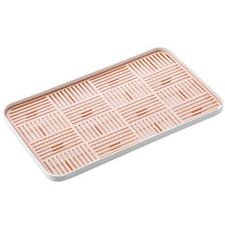 Home double -layer water cup drain plate kitchen table chopsticks, shelf household plastic fruit pallet sponge storage rack