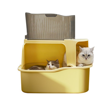 Cat litter box enclosed fully corridor type anti-splash extra large deodorizing cat litter box extra large corridor type cat toilet deodorant