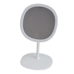 Desktop makeup mirror with lamp LED student dormitory home desktop can stand up to make up to make up for light mirror