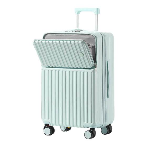 Front open trunk multi-function password box charging suitcase student trolley box 20-inch boarding case mute
Front open trunk multi-function password box charging suitcase student trolley box 20-inch boarding case mute