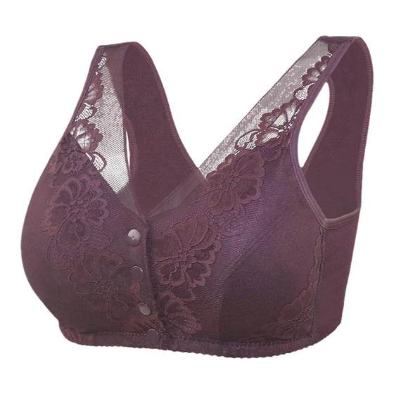 Mom underwear women's bra without steel ring bra middle-aged and elderly front button vest sexy lace large size bra thin summer
Mom underwear women's bra without steel ring bra middle-aged and elderly front button vest sexy lace large size bra thin summer
