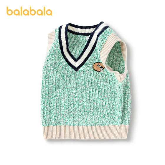 Balabala children's vest new style boys' college style sweater spring knitted sweater
Balabala children's vest new style boys' college style sweater spring knitted sweater