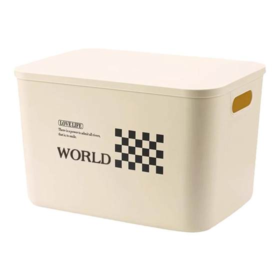 Desktop storage box Snack groceries plastic finishing basket Household rectangular storage box with lid
Desktop storage box Snack groceries plastic finishing basket Household rectangular storage box with lid