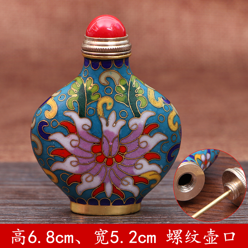 極上珍品 貴重 銅胎景泰藍 七寶燒 鼻煙壷 藥壷 根付 裝身具 景泰藍掐絲琺瑯七寶燒牡丹花卉紋鍍金銅胎花瓶\u2013 花囪FA CUNG 生活.藝術