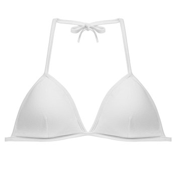 2-pack of sexy strappy bikini halterneck underwear for women without rims triangle cup large size bra cotton seaside bra