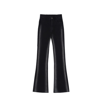 jeans slimming ສໍາລັບແມ່ຍິງ 2024 ພາກຮຽນ spring ໃຫມ່ຂະຫນາດໃຫຍ່ໄຂມັນເດັກຍິງ mm ແອວສູງ slim straight stretch trousers