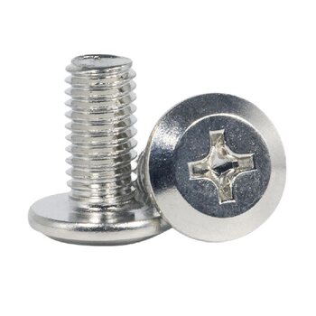 Nickel-plated edge cross screw ເຟີນິເຈີ crib ອຸປະກອນເສີມ screw bedside ຕູ້ສະຫຼຽງມຸມເຫວີຂະຫນາດໃຫຍ່ຫົວແປ M5M6M8