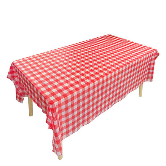 100 disposable tablecloths, thickened checkered plastic for commercial use in restaurants, large stalls, round tables, rectangular placemats 100 disposable tablecloths, thickened checkered plastic for commercial use in restaurants, large stalls, round tables, rectangular placemats
