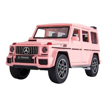 1:24 ການຈໍາລອງແບບຈໍາລອງລົດ Mercedes-Benz G63 ສີບົວຂະຫນາດໃຫຍ່ G off-road ຍານພາຫະນະການເກັບກໍາເຄື່ອງປະດັບຂອງປະທານແຫ່ງລົດ toy ໂລຫະປະສົມ