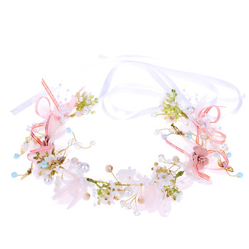 2019 New Fairy Butterfly Headband Flower Garland Headband Children's Photo Style ຂັ້ນຕອນການປະຕິບັດ