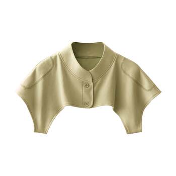 ຕຸລາ Crystal Small Waistcoat Confinement Top Women's Suspender Temperament Versatile Cardigan Sun Protection Shawl Nursing Blouse Long Sleeve