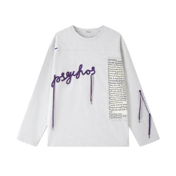 PSYCHOS SACOS LAY LAY LENS LOGO LOGO oversize long-sleeved T-shirt for men and women PA4UBTI117
PSYCHOS SACOS LAY LAY LENS LOGO LOGO oversize long-sleeved T-shirt for men and women PA4UBTI117