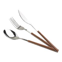 Kawashimaya steak knife, fork and spoon three-piece set ins style western food tableware set household stainless steel knife, fork and spoon