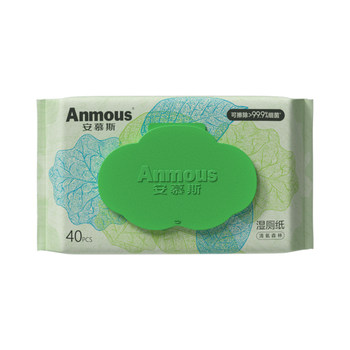 Anmusi Wet Toilet Paper Family Affordable Toilet Cleaning Wipes ຜ້າເຊັດຫ້ອງນໍ້າ 40 ຊອງ