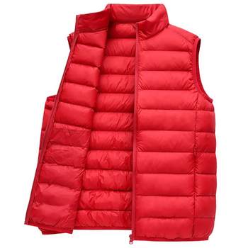 Yalu Down Jacket Vest ຜູ້ຊາຍລະດູຫນາວໃຫມ່ Casual Outerwear ບາງ Vest Jacket ສັ້ນ Vest ຜູ້ຊາຍ trendy