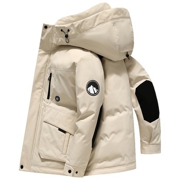 Ducky winter down jacket ຄູ່ຜົວເມຍຂອງຜູ້ຊາຍແບບກິລາກາງແຈ້ງ workwear ແບບ jacket ອົບອຸ່ນສໍາລັບຜູ້ຊາຍ