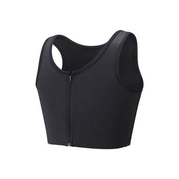 Yousheng bandage corset les handsome t iron t plastic breast underwear super flat short zipper breast reduction vest cos