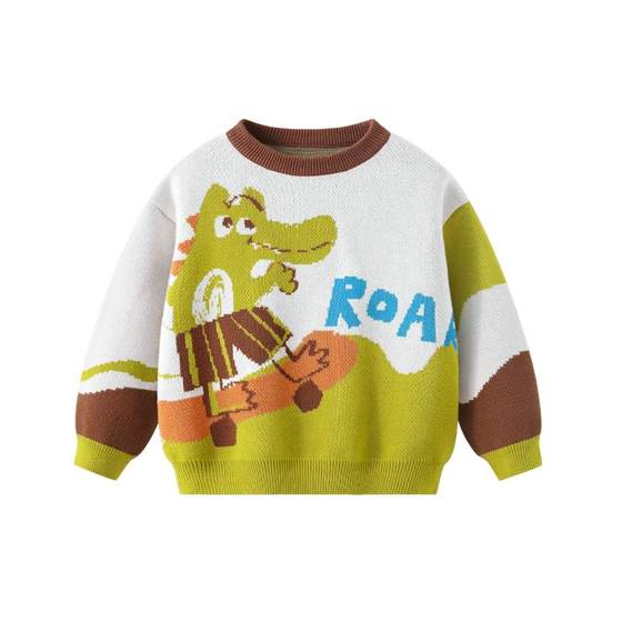 Boys sweater, winter baby pullover, baby long sleeve autumn and winter children's clothing, children's sweater, pure cotton winter clothing
Boys sweater, winter baby pullover, baby long sleeve autumn and winter children's clothing, children's sweater, pure cotton winter clothing