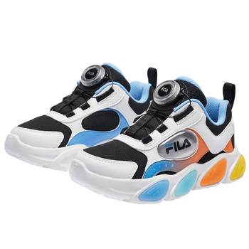 FILA KIDS ເກີບເດັກນ້ອຍ FILA ເກີບການຝຶກອົບຮົມເດັກນ້ອຍ 2024 Spring ໃຫມ່ຂອງຜູ້ຊາຍແລະແມ່ຍິງ Knob BOA Flashing Shoes