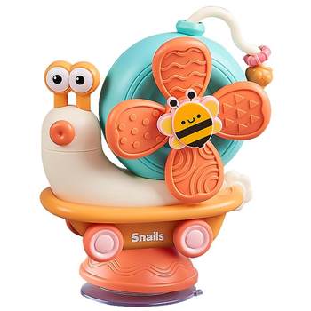 Baby swivel dining chair suction cup toy 1 year old educational table snail 6 months and above 8 months old baby 7