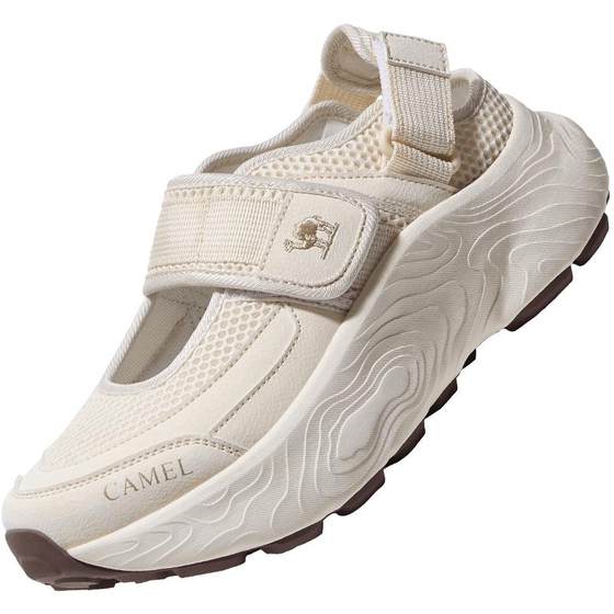 Camel outdoor casual shoes spring and summer new thick-soled outdoor hiking shoes breathable Velcro heightened sports sandals for women Camel outdoor casual shoes spring and summer new thick-soled outdoor hiking shoes breathable Velcro heightened sports sandals for women