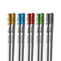 Stainless steel chopsticks food grade 316 household high-end special-purpose mildew-proof metal high-value one person and one fast