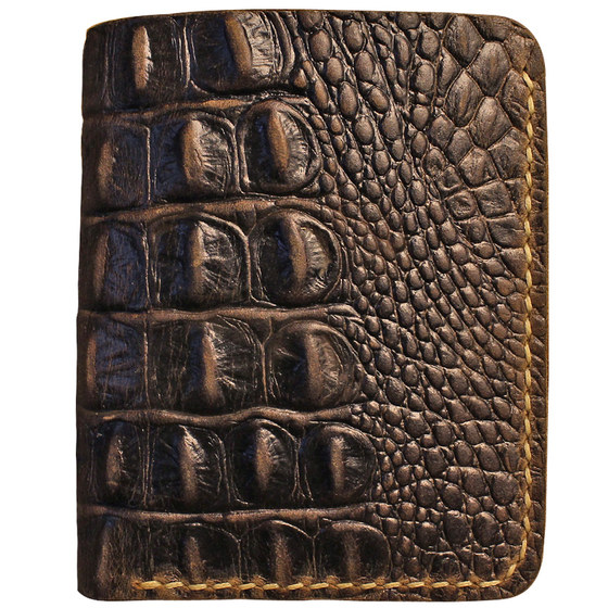 Original handmade wallet men's vertical retro mad horse leather wallet head layer leather money clamping crocodile pattern leather wallet tide
Original handmade wallet men's vertical retro mad horse leather wallet head layer leather money clamping crocodile pattern leather wallet tide