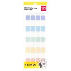Deli convenient label sticker small fresh mark note index sticker primary school students use creative bookmark mark stickers to indicate fluorescent mark stickers ins style cute fresh removable roll type