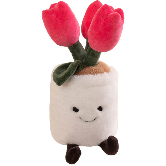 Creative potted plush toys tulip dolls flowers doll cute flower pot pillows home decoration gift
Creative potted plush toys tulip dolls flowers doll cute flower pot pillows home decoration gift