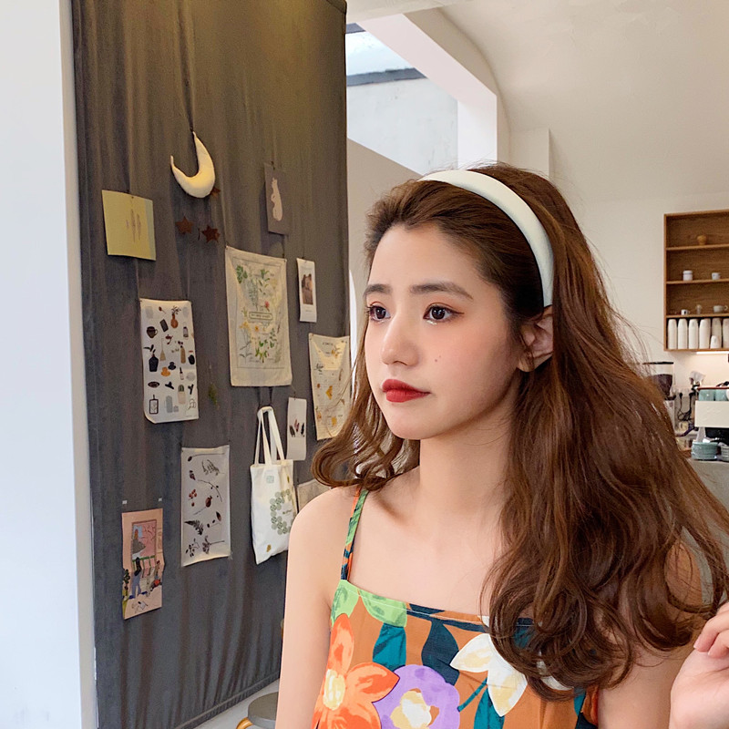 白色发箍女头箍2023新款发卡法式压发高颅顶气质高级感洗脸女款