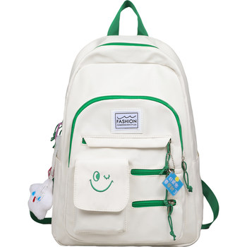 ກະເປົ໋າໂຮງຮຽນ Viney junior high school girls backpack high-value 2024 new high school students college studentsชาย travel backpack