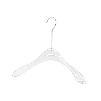 ຮ້ານຂາຍເສື້ອຜ້າ acrylic ໂປ່ງໃສ crystal clothes hanger non-slip traceless clothes hanger for men and women special wedding dress hanger with engraving