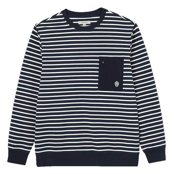 SCOFIELD men's autumn men's fashion round neck casual comfortable striped long-sleeved T-shirt
SCOFIELD men's autumn men's fashion round neck casual comfortable striped long-sleeved T-shirt
