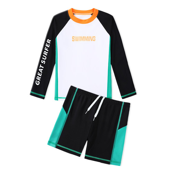 Children's swimsuits, boys, middle-aged and big children's long-sleeved sun protection split swimsuits 2025 new boys' swimming trunk training equipment
Children's swimsuits, boys, middle-aged and big children's long-sleeved sun protection split swimsuits 2025 new boys' swimming trunk training equipment
