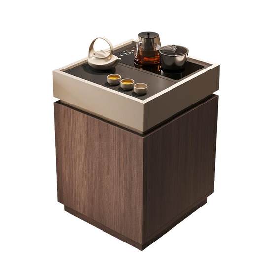 Italian movable tea table trolley living room sofa side cabinet tea table automatic water boiling kettle integrated Italian movable tea table trolley living room sofa side cabinet tea table automatic water boiling kettle integrated