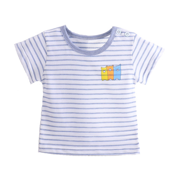 Baby short-sleeved T-shirt thin summer breathable 0123 year old men, women, infants, children, pure cotton A-type shoulder button short-sleeved top
Baby short-sleeved T-shirt thin summer breathable 0123 year old men, women, infants, children, pure cotton A-type shoulder button short-sleeved top