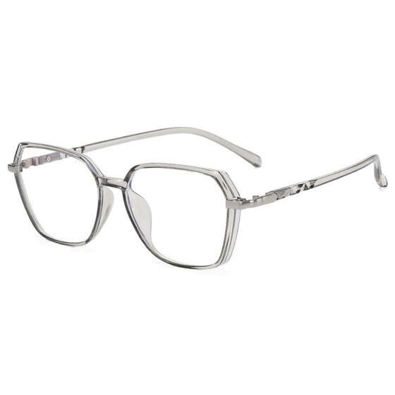 Black eyeglass frame, female internet celebrity, anti blue light radiation flat lens, ultra light TR90 myopia glasses, compatible with men's fashion Black eyeglass frame, female internet celebrity, anti blue light radiation flat lens, ultra light TR90 myopia glasses, compatible with men's fashion