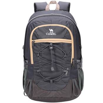 Camel Outdoor Mountaineering Bag Light Travel Hiking Backpack High School Sports School Bag ກະເປົາເດີນທາງຂອງຜູ້ຊາຍ ແລະແມ່ຍິງ 30L