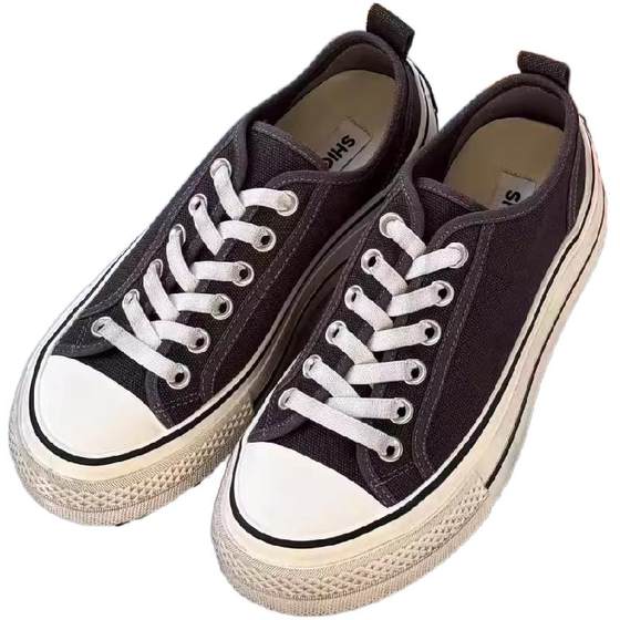 Shigelan women's shoes 2025 spring new lace-up canvas shoes versatile casual low-top round toe fashionable thick-soled shoes
Shigelan women's shoes 2025 spring new lace-up canvas shoes versatile casual low-top round toe fashionable thick-soled shoes