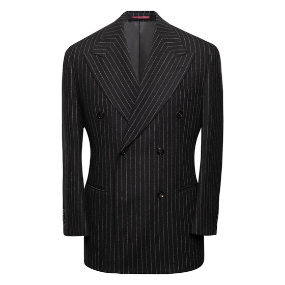 CULTUM1930s retro 420g heavy wool banker striped suit men's double row waffle collar suit
CULTUM1930s retro 420g heavy wool banker striped suit men's double row waffle collar suit