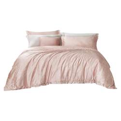 Fuanna Home Textiles Light Luxury Jacquard Four-piece Polyester Cotton Quilt Girl Heart Quilt Cover Bedding Wedding Four-piece Set